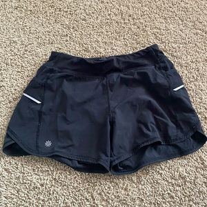black athlete girl athletic shorts